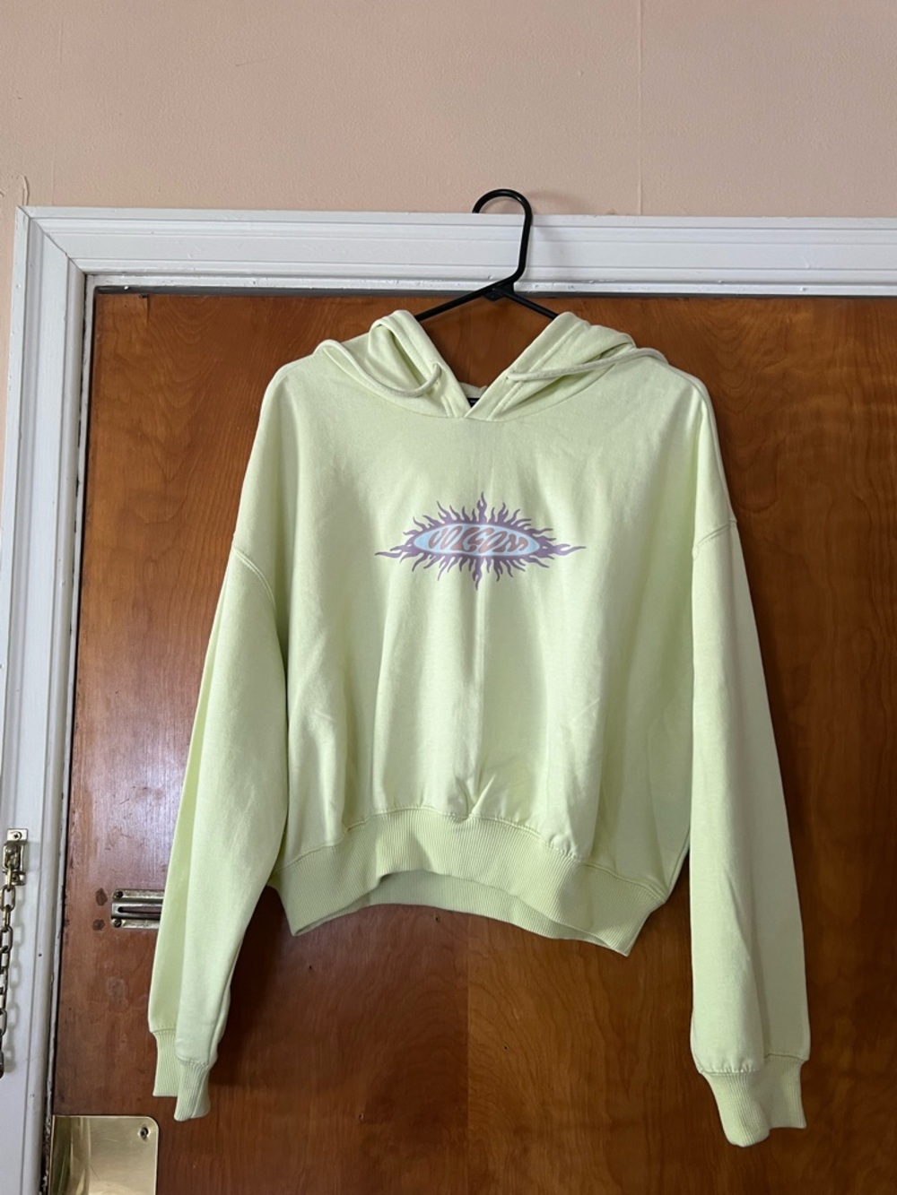 Volcom Women’s Pastel Green Beach Bum Crop Hoodie (size S)